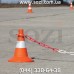 Конусы дорожные гибкие 32 см КДМ01, светоотражающая полоса, низкая цена в грн, в т.ч. с НДС, доставка по Украине